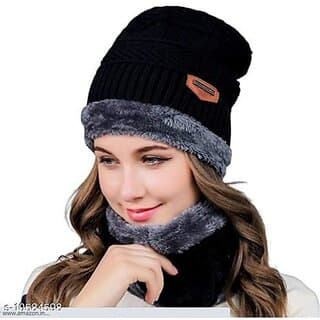 Fashlook Woolen Multicolor Casual Winter Cap - Uncategorized | Buy online on ZillyBuy