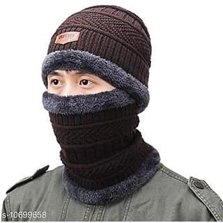 Fashlook Woolen Multicolor Casual Winter Cap - Uncategorized | Buy online on ZillyBuy