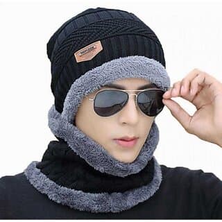 Fashlook Woolen Black Casual Winter Cap - Uncategorized | Buy online on ZillyBuy