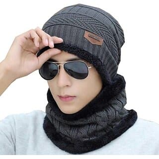 Fashlook Woolen Maroon Casual Winter Cap - Uncategorized | Buy online on ZillyBuy
