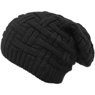 Fashlook Woolen Black Casual Winter Cap - Uncategorized | Buy online on ZillyBuy