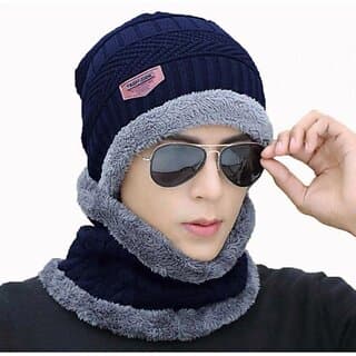 Fashlook Woolen Dark Blue Casual Winter Cap - Uncategorized | Buy online on ZillyBuy