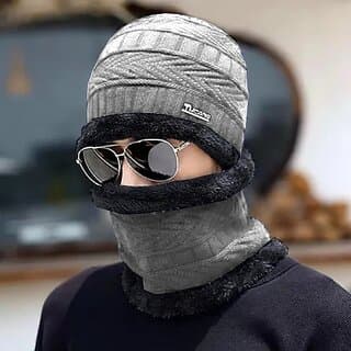 Fashlook Woolen Grey Casual Winter Cap - Uncategorized | Buy online on ZillyBuy