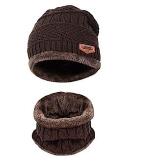 Fashlook Woolen Brown Casual Winter Cap - Uncategorized | Buy online on ZillyBuy