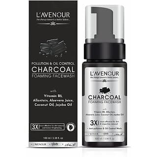 L'avenour Charcoal Foaming Facewash Face Wash (100 ml) - Skin Care - Face Cleansers | Buy online on ZillyBuy