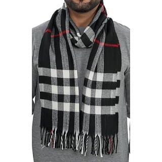 Pack of 2 Men Women Casual Luxurious Premium Checkered Woolen Muffler, Scarf, Stole For Winter Beige colour - Uncategorized | Buy online on ZillyBuy