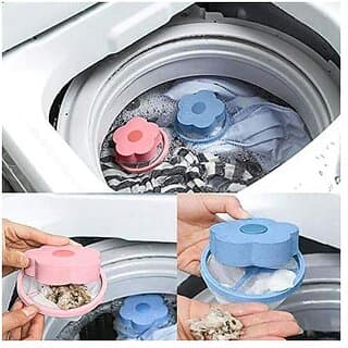 Hair Mesh Filter Cute Floating Lint Mesh Bag Mesh Hair Bag for Washing Machine (4) - Closet/Laundry/Shoe Organization | Buy online on ZillyBuy