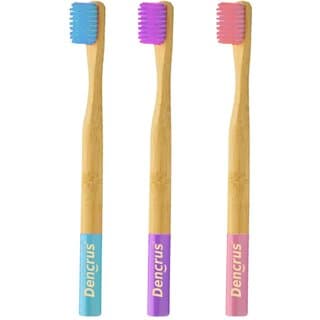 DENCRUS Orby Kids Bamboo Toothbrush For Kids (Pink, Lavender, Blue), Natural Soft Bristles, Toothbrush For Kids - Oral Care | Buy online on ZillyBuy