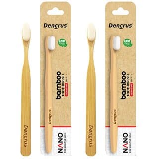 DENCRUS Nano bamboo Toothbrush (Pack of 2), Natural Bamboo Toothbrush, Toothbrush for Sensitive Gums And Teeth - Oral Care | Buy online on ZillyBuy