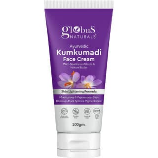 Globus Naturals Ayurvedic Kumkumadi Skin Lightening Face Cream Chemical Free Paraben Free Suitable For All Skin Types 100 gm - Skin Care - Face Cleansers | Buy online on ZillyBuy