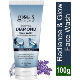Globus Naturals Revival Diamond Face Wash Enriched with Niacinamide For Boosting Shine  Fighting Signs Of Aging Natural  Ayurvedic Formula Chemical Free Suitable For All Skin Types 100 ml - Skin Care - Face Cleansers | Buy online on ZillyBuy