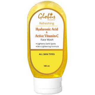 Globus Remedies Hyaluronic Acid  Vitamin C Face wash 100 ml - Skin Care - Face Cleansers | Buy online on ZillyBuy