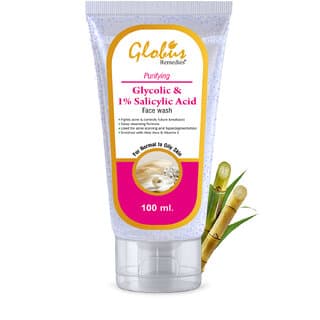 Globus Remedies Anti Acne Glycolic  1 Salicylic Acid Face wash For Oily  Acne Prone Skin 100 ml - Skin Care - Face Cleansers | Buy online on ZillyBuy