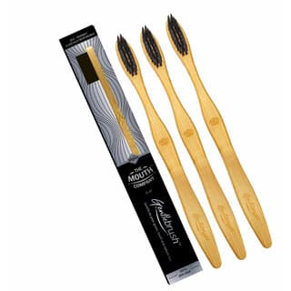 L'avenour Flat Bamboo Toothbrush with BPA Free Charcoal Activated Ultra Soft Bristles For Men  Women (Pack of 3) - Oral Care | Buy online on ZillyBuy
