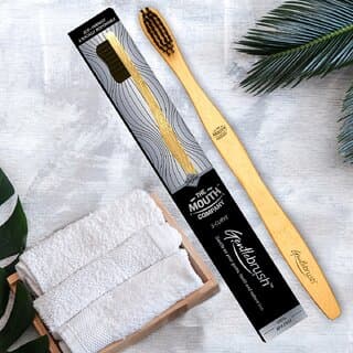 L'avenour S-Curve Bamboo Toothbrush with BPA Free Charcoal Activated Ultra Soft Bristles For Men Women (Pack of 1) - Oral Care | Buy online on ZillyBuy