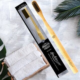 L'avenour Round Bamboo Toothbrush with BPA Free Charcoal Activated Ultra Soft Bristles For Men Women (Pack of 1) - Oral Care | Buy online on ZillyBuy