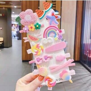 14 Pcs Multi Unicorn Ice Cream Hair Clips Set Baby Hairpin For Kids Girls Toddler Barrettes Hair Accessories (Pink) - Hair Oils, Care, and Styling | Buy online on ZillyBuy
