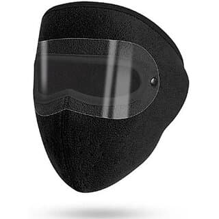Winter Windproof Fleece Face Mask with Removable Lens | Full Face Protection Decorative Mask(Black, Pack of 1) - Uncategorized | Buy online on ZillyBuy