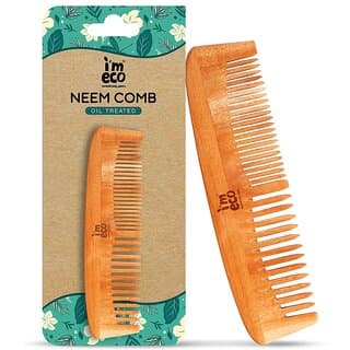 IMECO Dual Tooth Neem Wood Comb (Pack of 1), Neem Comb For All Hair Types- Unisex - Hair Oils, Care, and Styling | Buy online on ZillyBuy