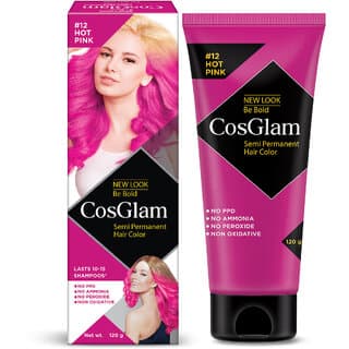 Cosglam Semi Permanent Hair Color For Women  Men, (120g, #12 Hot Pink) - Hair Oils, Care, and Styling | Buy online on ZillyBuy