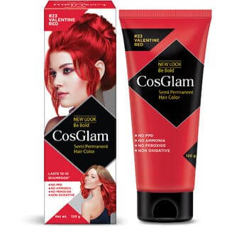 Cosglam Semi Permanent Hair Color For Women Men, (120g, #23 Valentine Red) - Hair Oils, Care, and Styling | Buy online on ZillyBuy