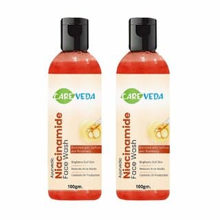 CareVeda B3 Boost  Hydrating Niacinamide Face Wash for Improving Skin Texture Hydrates Nourishes Skin Suitable for All Skin Types 100 gm Set of 2 - Skin Care - Face Cleansers | Buy online on ZillyBuy