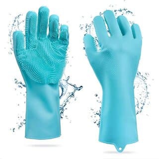 WildProducts 1 Pair Magic Silicone Dishwashing Gloves  Heat Resistant, Durable Cleaning Gloves for Kitchen - Disposables and Garbage Bags | Buy online on ZillyBuy