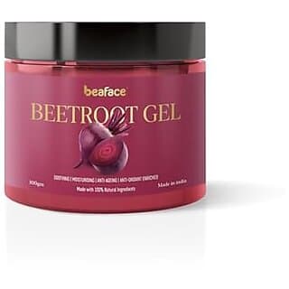 Pack of 1 Beaface Beetroot Face Brightening Gel 100gm  Natural Herbal Gel for Glowing, Anti-Wrinkle Skin - Skin Care - Face Cleansers | Buy online on ZillyBuy