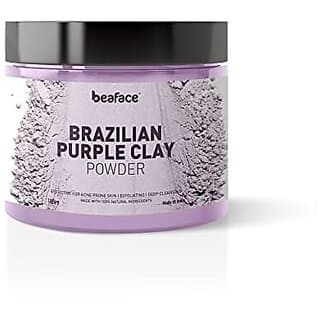 Beaface Brazilian Purple Clay Powder 100 gm (Regenerates Skin cells and Reduce Wrinkles) - Skin Care - Face Cleansers | Buy online on ZillyBuy