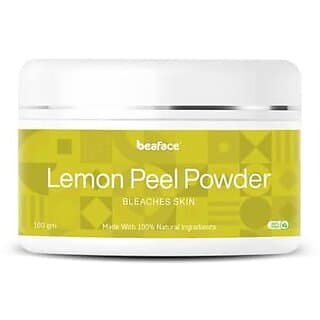 Beaface Lemon Peel Powder For Face Skin | 100% OrganicChemical Free Skin/Face Cleanser powder | PureNatural Face Pack (Nimbu Chilka Powder) (100gm) (Pack of 1) - Skin Care - Face Cleansers | Buy online on ZillyBuy