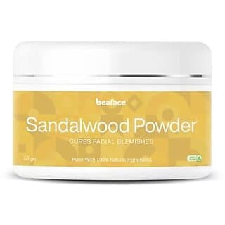 Beaface Sandalwood Powder (50gm) | Face Mask for All Skin Type | Tan Removel and Helps In Reducing Pimples | Pack for Men Women - Skin Care - Face Cleansers | Buy online on ZillyBuy