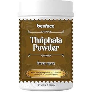 Beaface Triphala Powder xe2x80x93 Herbal Blend with Amla BibhitakiHaritaki Non-GMO Gluten Free Spice with Earthy Flavor in Resealable Carbon Neutral Packaging 200g - Hair Oils, Care, and Styling | Buy online on ZillyBuy