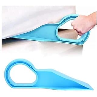 Mattress Lifter & Bedsheet Tucker Tool - Bed Making Stand, Mattress Elevator Wedge, Easy Bed Making (Blue) 1 - Home Furnishing - Bedding and Linen | Buy online on ZillyBuy