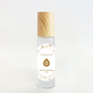 Fragrens Kesar Chandan Attar  Natural Saffron Sandalwood Blend Long Lasting Non-Alcoholic Perfume Oil for All (10ml) - Fragrance | Buy online on ZillyBuy