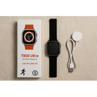 T800 Ultra Smart Watch, 1.99 Infinite Display, Black Silicone Band, Bluetooth Calling, - Smart Watch | Buy online on ZillyBuy