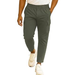 MULTIWA Comfortable Cotton Pant For Men - Straight Fit Cargo Lower With 5 Pockets, Stylish Korean Pants For Man - Uncategorized | Buy online on ZillyBuy