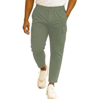 MULTIWA Comfortable Cotton Pant For Men - Straight Fit Cargo Lower With 5 Pockets, Stylish Korean Pants For Man - Uncategorized | Buy online on ZillyBuy