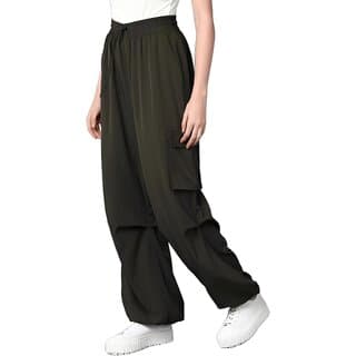 MULTIWA Women Loose Fit Parachute Cargo Pants for Woman, Trousers for Women High Waist, Cargo Pants for Women High Waist, Lightweight and Comfortable Cargo with Multiple Pockets for Girls and Women - Uncategorized | Buy online on ZillyBuy