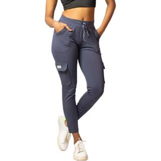 MULTIWA Women's High Rise Full Stretchable Ankle Length Slim Fit Yoga Workout Gym Tights with Pockets| Yoga Pants/Leggings for Women (L, Grey) - Uncategorized | Buy online on ZillyBuy
