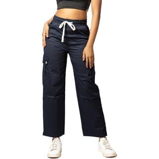 MULTIWA Women Straight Fit Cargo Pant (XL, Blue) - Uncategorized | Buy online on ZillyBuy