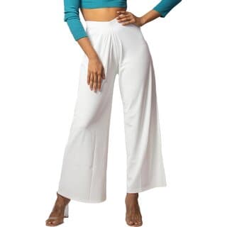 MULTIWA Women Polycotton Lining Palazo Pant (L, White) - Uncategorized | Buy online on ZillyBuy