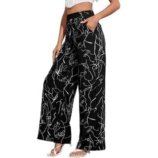 Multiwa Women Geometry Printed Comfort Fit Palazzo Pants Trouser Palazzo - Uncategorized | Buy online on ZillyBuy