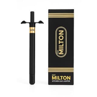 (Pack of 1) MILTON Kitchen Gas Lighter Quality Mark with 1 Year Warranty, Steel Gas Lighter for LPG Gas Stove (Black) - Kitchen Tools | Buy online on ZillyBuy