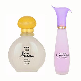 OSSA Vision Flowers EDP 35ml And Gold Naina EDP 30ml (Pack of 2) Long Lasting Perfume - 65 ml(For Men & Women) - Fragrance | Buy online on ZillyBuy