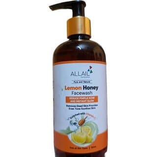 ALLAIL Lemon Honey Face Wash for Acne Pimples - Instant Glow Vitamin C Cleanser - Removes Dead Skin Evens Tone - Skin Care - Face Cleansers | Buy online on ZillyBuy