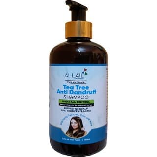 ALLAIL Tea Tree Anti-Dandruff Shampoo, 300ml, Refreshes Scalp, Hair Fall Control, With Vitamin Active Herbs - Shampoos and Conditioners | Buy online on ZillyBuy