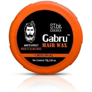Gabru Hair Wax for Men  Matte Effect Hair Styling Wax  Strong Hold, Non-Sticky  Long Lasting  Original Formula  75g - Hair Oils, Care, and Styling | Buy online on ZillyBuy