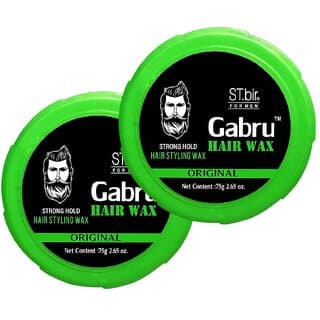 2 Packs of Gabru Hair Wax For Men  Strong Hold Hair Styling Wax  Long Lasting  Matte Finish  75Gm X 2 - Hair Oils, Care, and Styling | Buy online on ZillyBuy