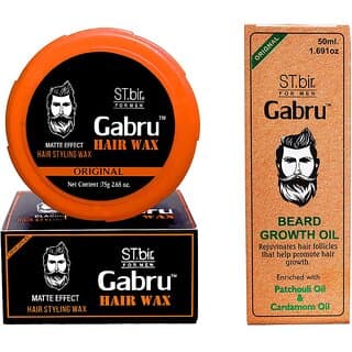 Combo Packs of ST.bir Gabru Matte Effect Hair Wax 75gm and Beard Oil 50ml - Hair Oils, Care, and Styling | Buy online on ZillyBuy