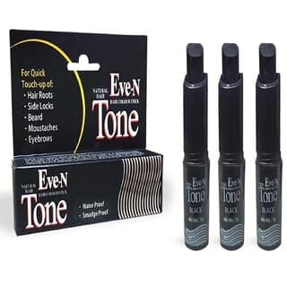 Eve-N Tone Natural Hair Color Stick for Quick Touch-Up Hair Dye Stick Easy to Use Pack Of 3, 21g Black - Hair Oils, Care, and Styling | Buy online on ZillyBuy